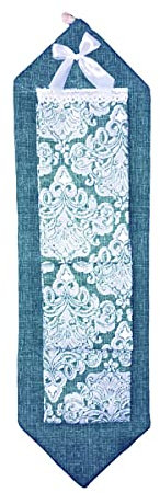 Russo Tessuti Portarotolo 3 Rotoli Carta Igienica Bagno SVEVA Medaglioni Mandala Vari Colori-Turchese