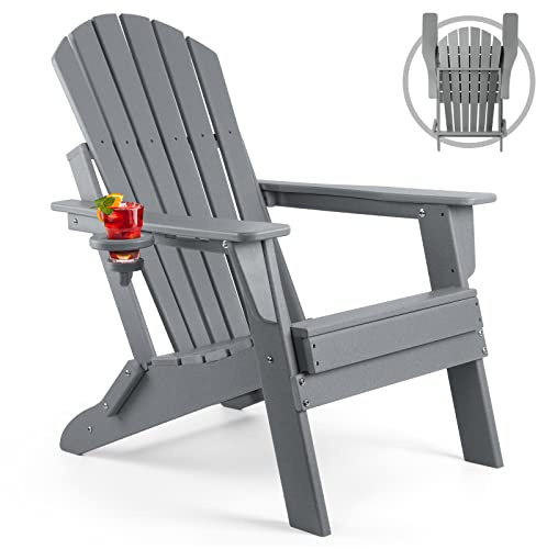 FUNBERRY Faltender Adirondack Stuhl, HDPE Auf Allen wetterstationen bumsen, stühle und becherstühlen im freien