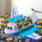 Airplane Toy with Smoke, Light & Sound, 16 Inches Big Transport Cargo Airplane Toy with 6 Construction Vehicle Trucks, Fricton Powered Airplane Toys Toddler Boy Toys for 3 4 5 6 Year Old