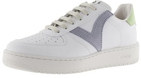 victoria Madrid Contrast Faux Leather Womens Trainers Pastel Multi