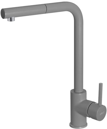 Miscelatore per lavello da cucina con doccetta colore Titanium - Trail Plus