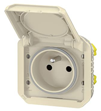prise de courant - 2p+t - beige - composable - legrand plexo 069828l