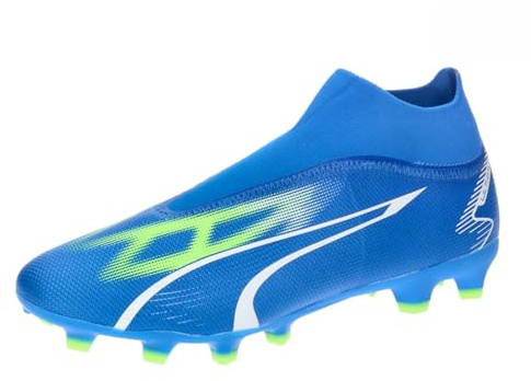 Puma Unisex Ultra Match+ Ll Fg/AgTrack Schuh, Ultra Blue, Puma White, Pro, Grün, 45 EU
