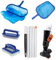 Kit de Limpieza DPOOL para Piscinas pequeñas Aspirador recogehojas pertiga Compatible por tramos y cepillos