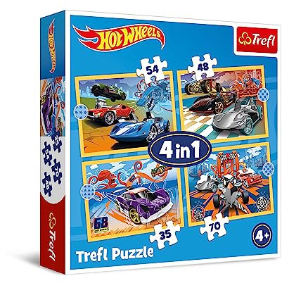 4 in 1 Puzzle - Hot Wheel