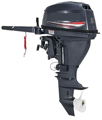 Trolling motor Two Stroke,Four Stroke, Short Shaft Outboard Machine, Rubber Boat FRP Boat Fishing Boat Propeller Fast Frequency Hand Pull Engine (Color : 2stroke 6, Size : 0)