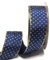 s.dekoda Schleifenband 25m x 40mm Blau - Gold Punkte Lurexkante Geschenkband Dekoband [D1102]