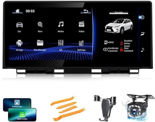 Autoradio Android 2 DIN Navigatore satellitare per Lex-us NX 200T 300H 2014-2018 Navigazione GPS Touch Screen da 10,25 Pollici Lettore multimediale Ricevitore Video con 4G Carplay
