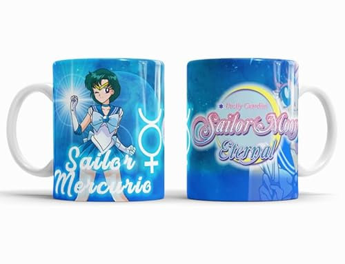 TusPersonalizables Tazza in ceramica - Sailor Moon - Serie tv - Anime (Mercurio)