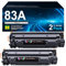 Coloran 83A CF283A 2er-Pack Kompatibel für HP 83A CF283A Toner für HP Laserjet Pro MFP M125nw Toner M125a M127fw M126nw M127fn M128fn M128fw M201dw M201n M225dn M225dw M226dn M226dw (2 Schwarz)