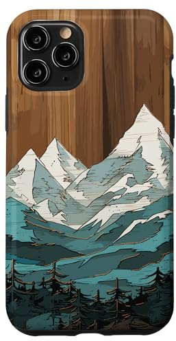Montagnes en plein air, nature, randonnée, forêt, paysage, thème bois Coque pour iPhone 11 Pro