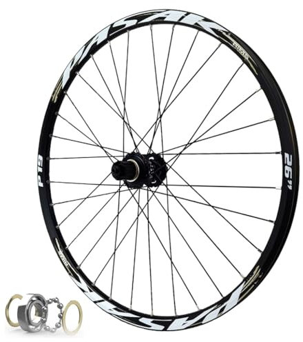 DYSY Fahrrad Laufradsatz 26/27,5/29 Zoll Steckachse, Scheibenbremse Aus Aluminiumlegierung Abgedichtetes Lager 32H Mountainbike Felge 135mm for 7–12 Gänge 2210g(Farbe:B,Size:QR 26 inch)
