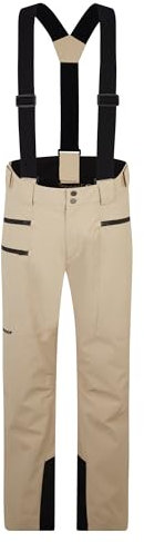 Ziener Herren TRONADOR Ski-Hose/Schnee-Hose | wasserdicht, Träger, PFC frei, Cashew Ripstop, 60