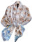WEIGEER Foulard en soie femmes châle Écharpe en soie Silk Scarf Women Chiffon Shawl White Neckerchief Head Wrap Thin Scarf Beach Hijab Belt Vintage Bridal Shawl Binder (Bleu-brun.)
