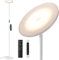 PreeOtti Stehlampe Wohnzimmer LED, 36W, Moderne Stehleuchte mit Fernbedienung & Touch-Steuerung, 3 Farbtemperaturen, Stufenlos Dimmbar, Leselampe Stehlampe für Wohnzimmer Schlafzimmer Büro(Weiß)