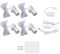 Gsycle 4 Pièces Mini Projecteur À Intensité Variable, Led Affichage Spots 5v Réglable Usb Mini Projecteur Lumières D'accent Led Pour Vitrine De Bijoux Porche Entrée (Nature Light)