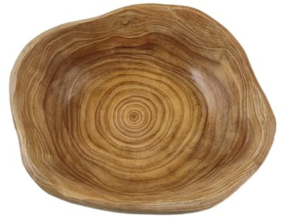 MerwDeeyt Wooden Fruit Bowl, Creative Root Carving Bowl, Decorative Natural Wooden Tray, Durable and Stylish Serving Bowl, Handmade Decorative Trays for Jewellery Displaying (20-24cm)