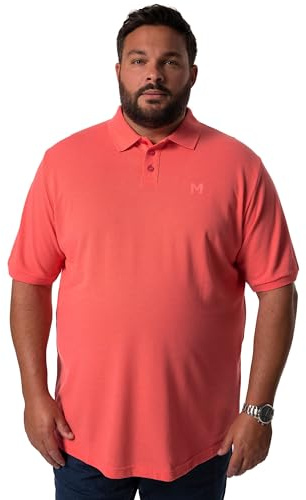 Men Plus Herren große Größen Übergrößen Menswear L-8XL Men+ Poloshirt, Basic, Piqué, Halbarm, bis 8 XL Koralle 3XL 836256506-3XL