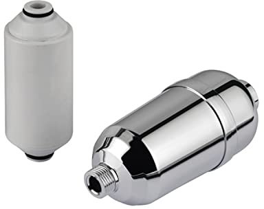 Fdit Filtro per Soffione Doccia, Cartuccia Filtrante a 15 Stadi per Rimozione di Acqua Dura, Metalli Pesanti, Acqua Sanitaria con Connessione Standard