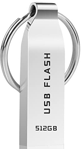 Niowoaf USB Stick 512GB-Large Capacity Memory Stick Waterproof USB Memory Stick 512GB Suitable for TV/Phone/Camera/Drone