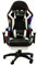 Alivio LED Gaming Chair for Adult, Professional Video Gamer Chair with Footrest, Lumbar Support, Back Support (White)
