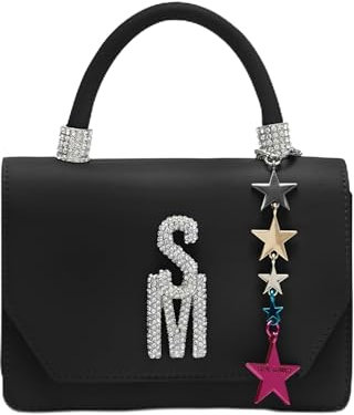 Steve Madden Damen Top Handle Brat Mini-Griff Oben, Schwarz