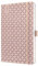 SIGEL J6131 Wochenkalender 2026 A5 rose, Hardcover, Gummiband, Stiftschlaufe, Einstecktasche, 174 Seiten, vegan, Buchkalender, Terminplaner Kalenderbuch Jolie