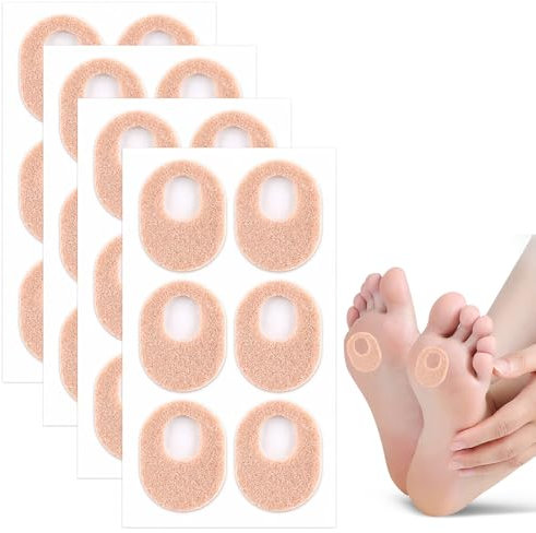 24 Stück HüHneraugen Druckschutzringe, Selbstklebende HüHneraugenschutz, Hornhautpolster, FußPflege HüHneraugen Pflaster, HüHneraugen- & Hornhautpuffer, Druckstellen Pflaster FüßE