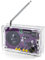 Radio with 2inch Speaker and Acrylic Case, DIY FM Radio Soldering Project, Electronic Soldering Practice Kit for High School STEM Education