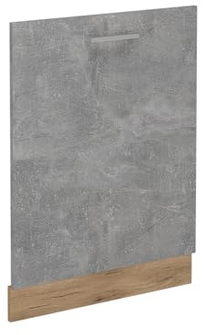 Vicco Panel Frontal del lavavajillas R-Line, Hormigón, 60 cm