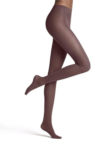 FALKE Women's Matt Deluxe 30 DEN W Ti Sheer Plain 1 Pair Tights, Brown Cayenne 5950, XL