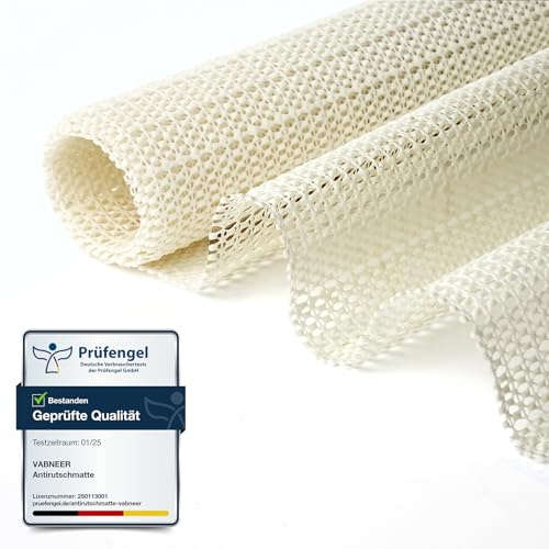 80 × 150 cm Antirutschmatte aus PVC, rutschfeste Unterlage für Teppiche | Mehr Reibung und Halt, zuschneidbar für Hartböden, Schubladen, Küche, Büro, Regale und Kofferraum