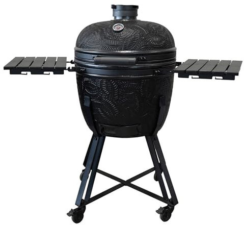Barbecook Barbecue Kamado Kamal 2.0 Griller, Fumer, Cuire à la Vapeur, rôti, Extra Large Mat, 138x84x123cm