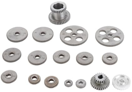 Metal Gears Set, Mini Lathe Gears Kit, Multiple Sizes, Precise Replacement Gears for CJ0618 Mini Lathes, Cutting Machines, and Milling Machines, Lasting Construction