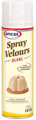Ancel Spray Velours Rouge, Jaune, Brun, Blanc 500ml/Bombe - Livraison Gratuite France (Velours blanc, 1)
