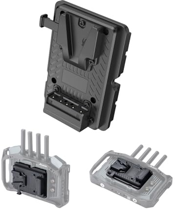 Accsoon NP-F to V-Mount Battery Adapter Plate for CineView M7/M7 Pro Camera Field Monitor, Lightweight & Portable Design with Quick Release Button, Standard V-Lock Structure for Most V-Mount Battery