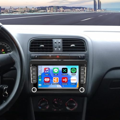 2+32G Android 13 Radio Coche para VW Polo 2009-2013 con CarPlay Android Auto, Pantalla táctil de 7 Pulgadas Autoradio Reproductor con GPS Navegación Bluetooth WiFi FM cámara de Respaldo