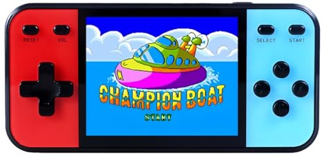 HLF 3.0 Pulgadas Consola de Juegos Portátil para niños 240 Juegos Retro de 32bit Conectable TV Juegos Electrónicos Interiores/Exteriores y Viajes Regalo de Cumpleaños o Navidad para Niños