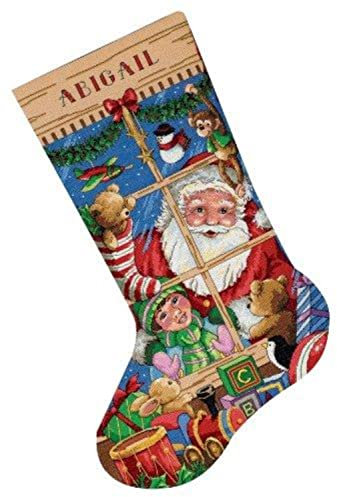 Dimensions Santa's Toys Zählmusterpackung mit Zählmuster, Wolle, Mehrfarbig