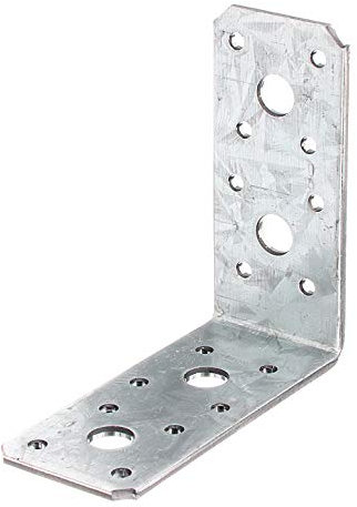 GAH-Alberts 330408 Squadretta di Giunzione, Acciaio, 90 x 90 x 40 mm / 50 pz