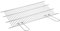 Griglia barbecue accorciabile 52-62x40 cm con manici pieghevoli, in acciaio inossidabile 18/8