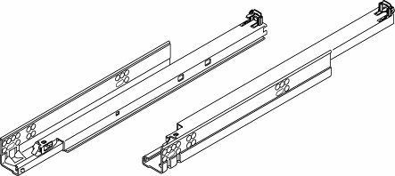 Blum, Tandem Plus Blumotion 563 Schubladenschiene für Paneele, 53,3 cm