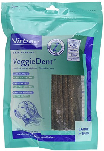 Virbac VeggieDent 15 Lamellen für Hunde mehr als 30 kg Größe L