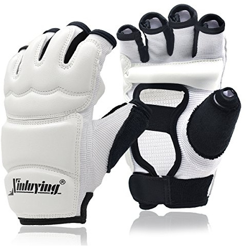 Xinluying Punch Bag Taekwondo Karate Gloves for Sparring Martial Arts Boxing Training Fingerless Women Kids