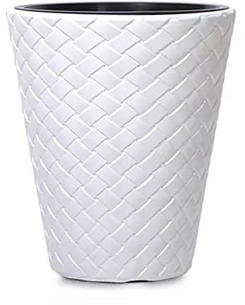 Pot de Fleurs 14L Matuba pour l'intérieur et l'extérieur 300x300x350 mm, Blanc