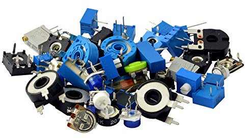 Kemo S003 Trimmwiderstände Set mit ca. 50 Stück. Gemischtes Sortiment, verschiedene Typen