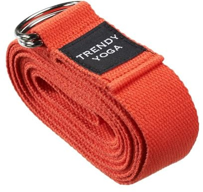 TrendySport Yoga Gurt 300x3,5x0,2cm rot