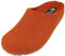 HAFLINGER Grizzly Michl Filzpantoffel Hausschuh mit Gummisohle Rost, Gr. 40