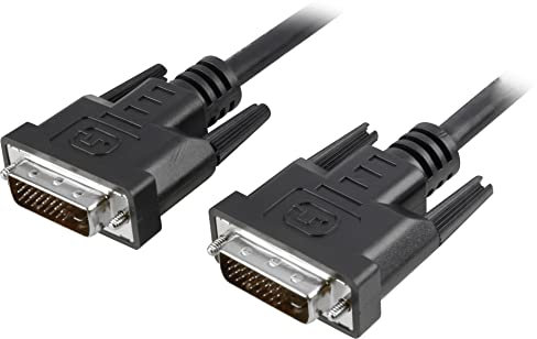 Techly 304406 Cavo Monitor DVI Digitale M/M Dual Link 5 m (DVI-D) Nero