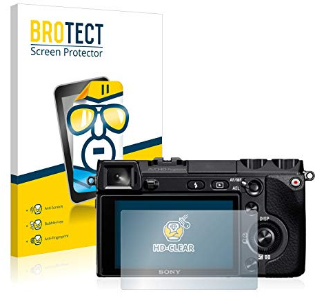 BROTECT (2 Stück Schutzfolie für Sony Alpha NEX-7 Displayschutz Folie Made in Germany, Ultra-Klar